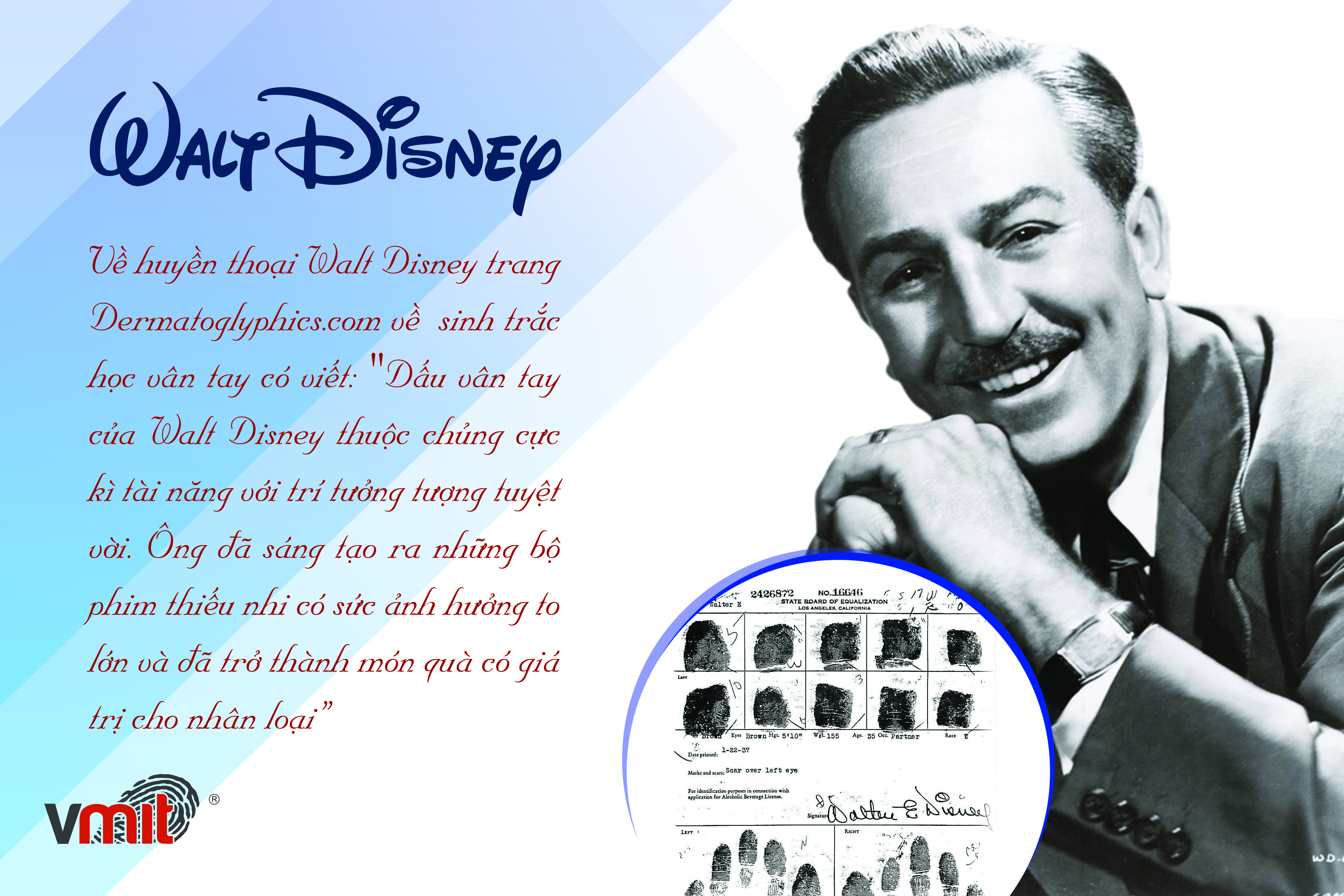Vân tay của thiên tài Waltd Disney