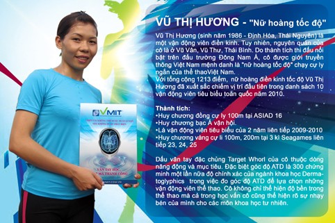 Vận động viên điền kinh Vũ Thị Hương