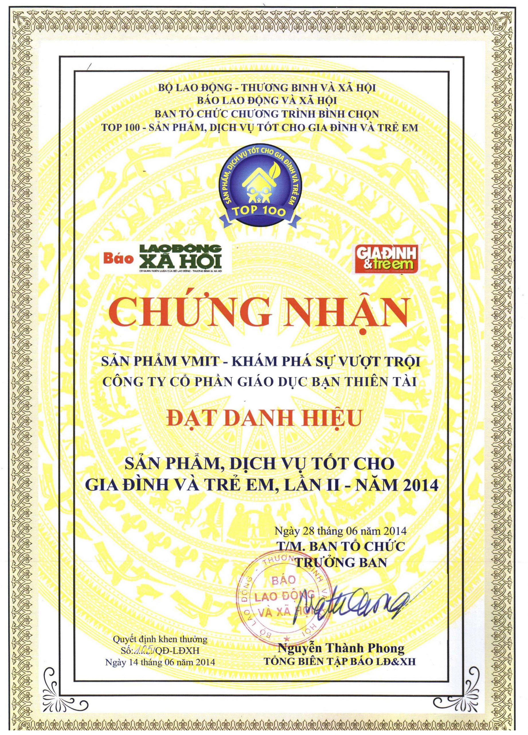 Top 20 Sản phẩm & Dịch vụ tốt nhất cho Gia đình và Trẻ em