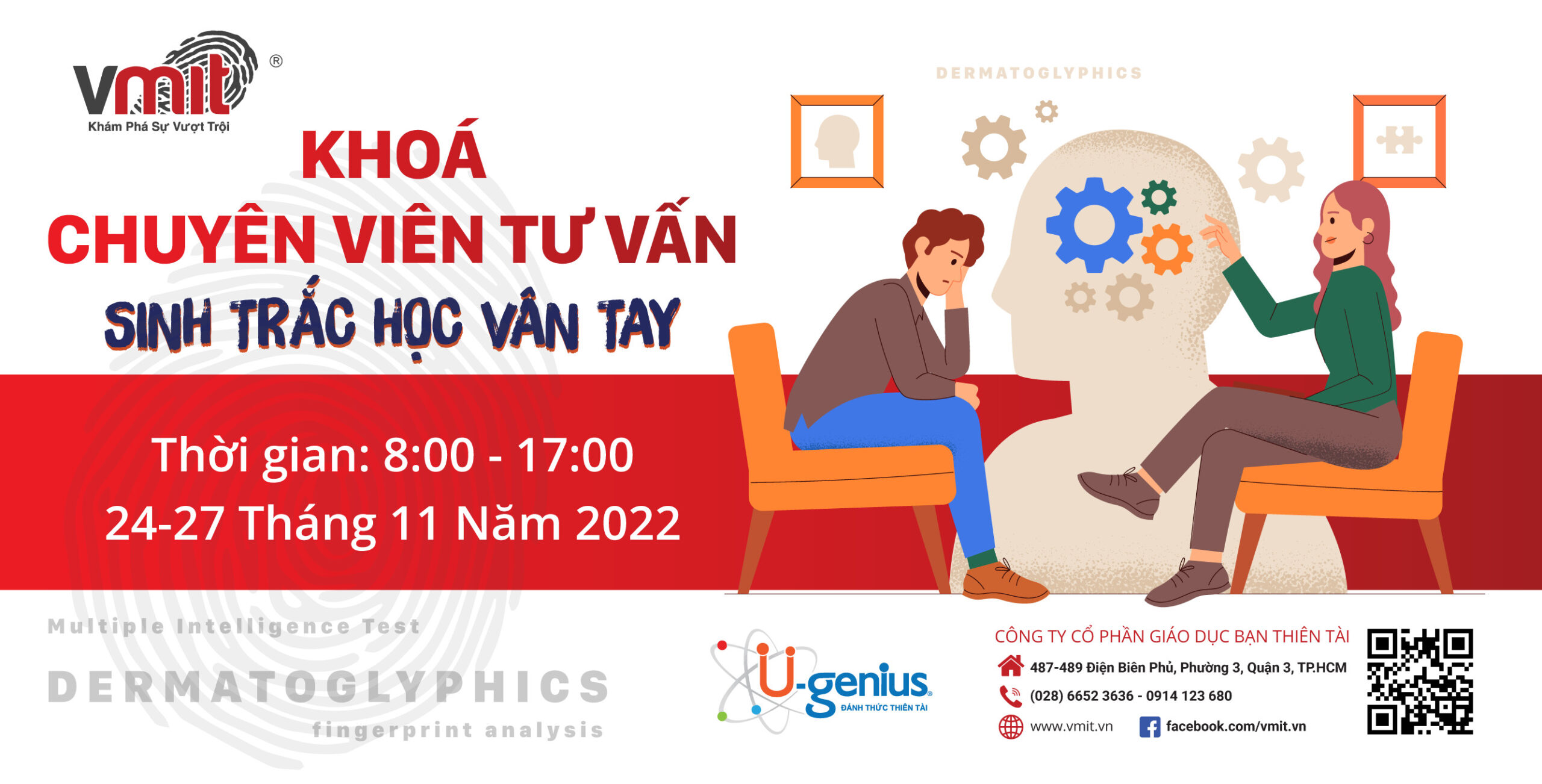 Khóa chuyên viên tư vấn sinh trắc vân tay cấp chứng chỉ – VMIT Vietnam