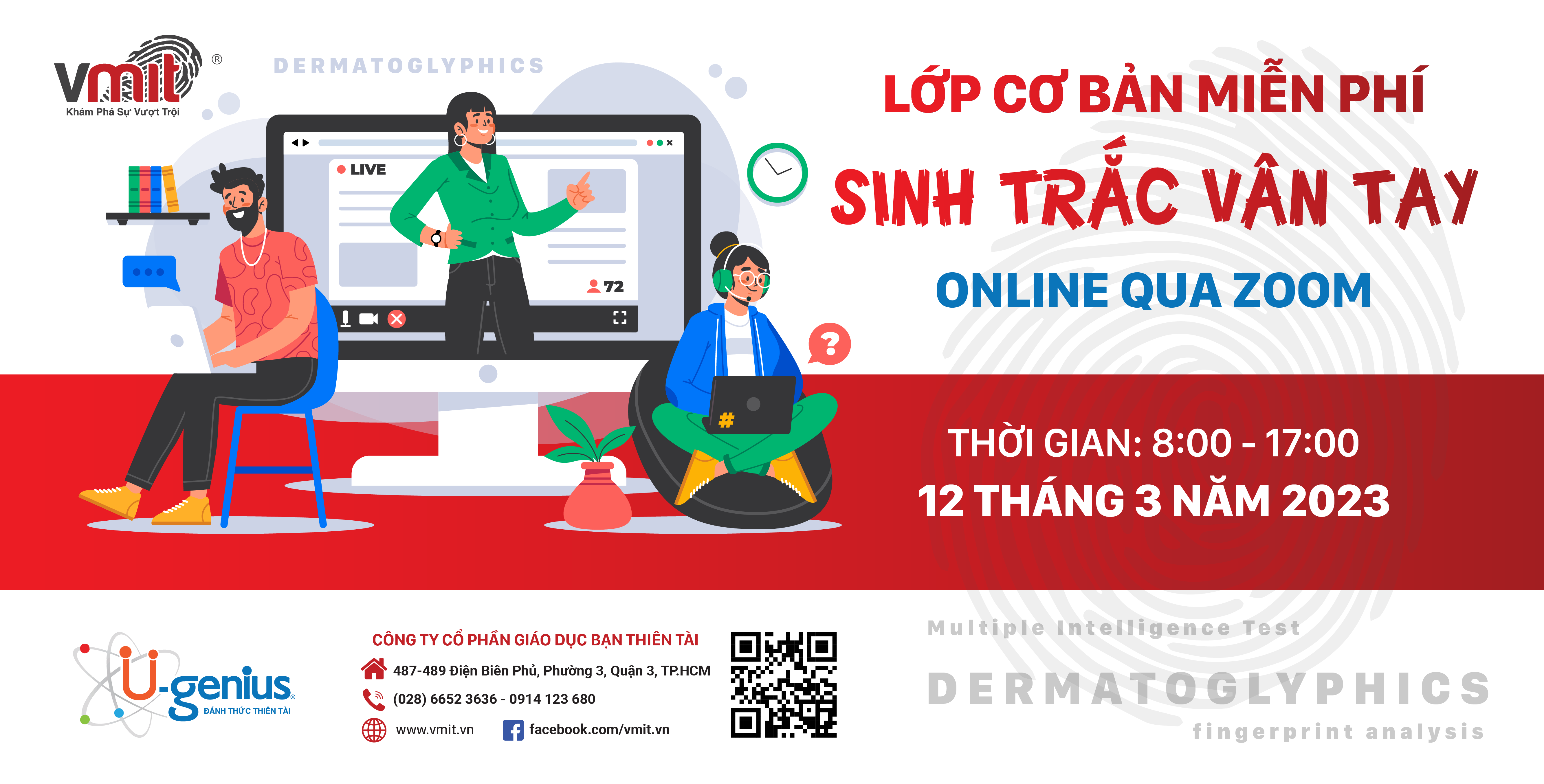 Lớp Sinh Trắc Học Dành Cho Mọi Đối Tượng 12.03.2023 – Miễn Phí