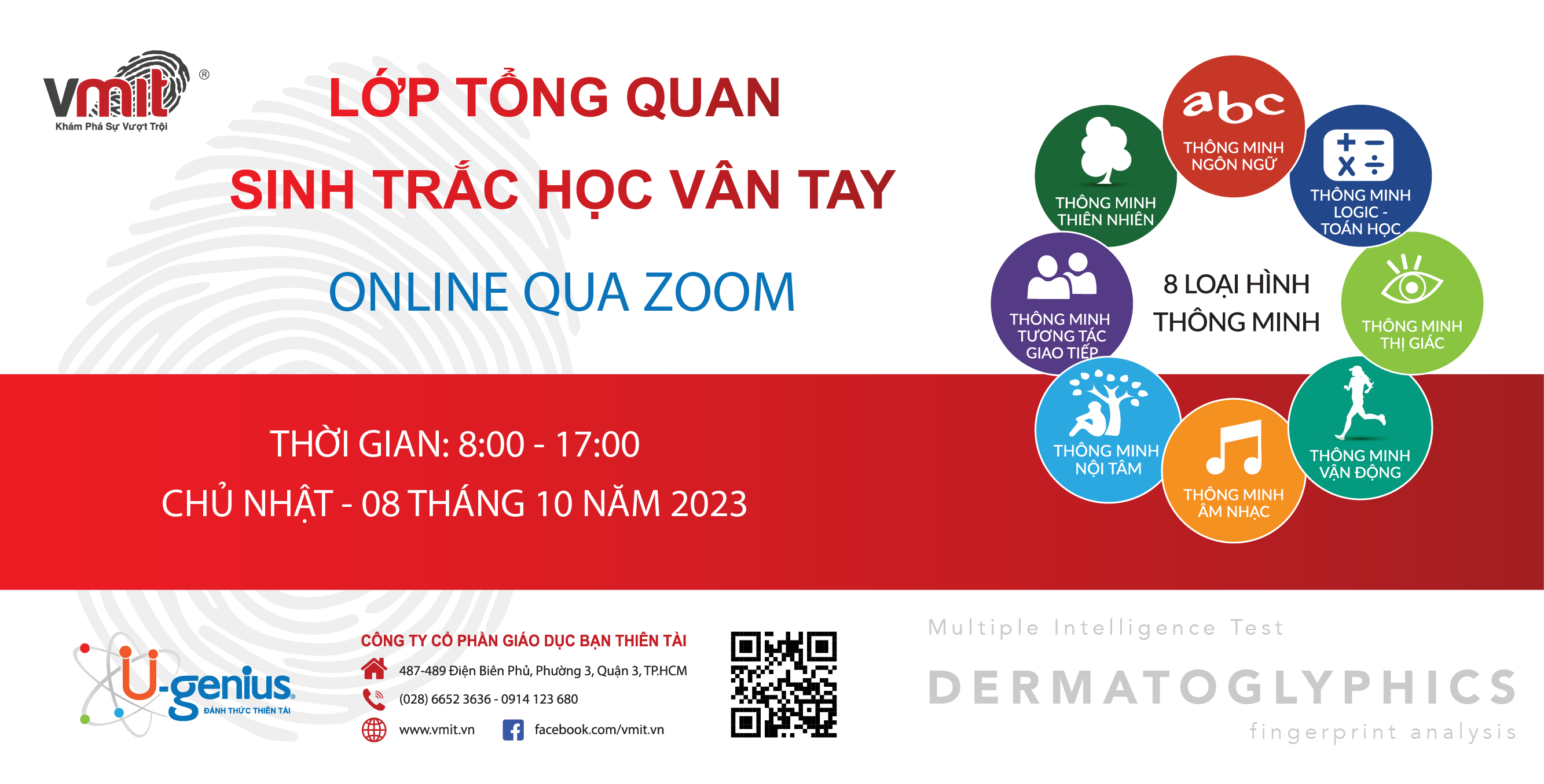 Lớp Sinh Trắc Học Dành Cho Mọi Đối Tượng 08.10.2023